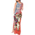 Ecuador Christmas Tank Maxi Dress with Santa Riding Llama Traditional Patterns and Rose Design - Wonder Print Shop