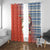 Ecuador Christmas Window Curtain with Santa Riding Llama Traditional Patterns and Rose Design - Wonder Print Shop