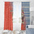 Ecuador Christmas Window Curtain with Santa Riding Llama Traditional Patterns and Rose Design - Wonder Print Shop