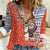 Ecuador Christmas Women Casual Shirt with Santa Riding Llama Traditional Patterns and Rose Design - Wonder Print Shop
