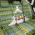Ecuador Christmas Back Car Seat Cover with Ceibo Tree Llama Toucan and Traditional Yellow Blue Pattern Design - Wonder Print Shop