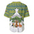 Ecuador Christmas Baseball Jersey with Ceibo Tree Llama Toucan and Traditional Yellow Blue Pattern Design - Wonder Print Shop