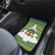 Ecuador Christmas Car Mats with Ceibo Tree Llama Toucan and Traditional Yellow Blue Pattern Design - Wonder Print Shop