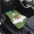 Ecuador Christmas Car Mats with Ceibo Tree Llama Toucan and Traditional Yellow Blue Pattern Design - Wonder Print Shop