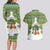 Ecuador Christmas Couples Matching Long Sleeve Bodycon Dress and Hawaiian Shirt with Ceibo Tree Llama Toucan and Traditional Yellow Blue Pattern Design - Wonder Print Shop