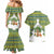 Ecuador Christmas Couples Matching Mermaid Dress and Hawaiian Shirt with Ceibo Tree Llama Toucan and Traditional Yellow Blue Pattern Design - Wonder Print Shop