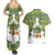 Ecuador Christmas Couples Matching Summer Maxi Dress and Hawaiian Shirt with Ceibo Tree Llama Toucan and Traditional Yellow Blue Pattern Design - Wonder Print Shop