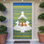 Ecuador Christmas Door Cover with Ceibo Tree Llama Toucan and Traditional Yellow Blue Pattern Design - Wonder Print Shop