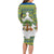 Ecuador Christmas Family Matching Long Sleeve Bodycon Dress and Hawaiian Shirt with Ceibo Tree Llama Toucan and Traditional Yellow Blue Pattern Design - Wonder Print Shop