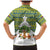 Ecuador Christmas Family Matching Mermaid Dress and Hawaiian Shirt with Ceibo Tree Llama Toucan and Traditional Yellow Blue Pattern Design - Wonder Print Shop