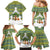 Ecuador Christmas Family Matching Mermaid Dress and Hawaiian Shirt with Ceibo Tree Llama Toucan and Traditional Yellow Blue Pattern Design - Wonder Print Shop