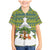 Ecuador Christmas Family Matching Mermaid Dress and Hawaiian Shirt with Ceibo Tree Llama Toucan and Traditional Yellow Blue Pattern Design - Wonder Print Shop