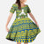 Ecuador Christmas Family Matching Off Shoulder Maxi Dress and Hawaiian Shirt with Ceibo Tree Llama Toucan and Traditional Yellow Blue Pattern Design - Wonder Print Shop