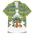 Ecuador Christmas Family Matching Off Shoulder Maxi Dress and Hawaiian Shirt with Ceibo Tree Llama Toucan and Traditional Yellow Blue Pattern Design - Wonder Print Shop