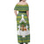 Ecuador Christmas Family Matching Off Shoulder Maxi Dress and Hawaiian Shirt with Ceibo Tree Llama Toucan and Traditional Yellow Blue Pattern Design - Wonder Print Shop
