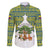 Ecuador Christmas Family Matching Short Sleeve Bodycon Dress and Hawaiian Shirt with Ceibo Tree Llama Toucan and Traditional Yellow Blue Pattern Design - Wonder Print Shop