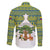 Ecuador Christmas Family Matching Short Sleeve Bodycon Dress and Hawaiian Shirt with Ceibo Tree Llama Toucan and Traditional Yellow Blue Pattern Design - Wonder Print Shop