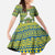 Ecuador Christmas Family Matching Summer Maxi Dress and Hawaiian Shirt with Ceibo Tree Llama Toucan and Traditional Yellow Blue Pattern Design - Wonder Print Shop