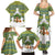 Ecuador Christmas Family Matching Summer Maxi Dress and Hawaiian Shirt with Ceibo Tree Llama Toucan and Traditional Yellow Blue Pattern Design - Wonder Print Shop