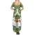 Ecuador Christmas Family Matching Summer Maxi Dress and Hawaiian Shirt with Ceibo Tree Llama Toucan and Traditional Yellow Blue Pattern Design - Wonder Print Shop