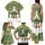 Ecuador Christmas Family Matching Tank Maxi Dress and Hawaiian Shirt with Ceibo Tree Llama Toucan and Traditional Yellow Blue Pattern Design - Wonder Print Shop