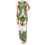 Ecuador Christmas Family Matching Tank Maxi Dress and Hawaiian Shirt with Ceibo Tree Llama Toucan and Traditional Yellow Blue Pattern Design - Wonder Print Shop