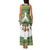 Ecuador Christmas Family Matching Tank Maxi Dress and Hawaiian Shirt with Ceibo Tree Llama Toucan and Traditional Yellow Blue Pattern Design - Wonder Print Shop