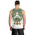 Ecuador Christmas Men Tank Top with Ceibo Tree Llama Toucan and Traditional Yellow Blue Pattern Design - Wonder Print Shop