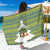 Ecuador Christmas Sarong with Ceibo Tree Llama Toucan and Traditional Yellow Blue Pattern Design - Wonder Print Shop