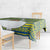Ecuador Christmas Tablecloth with Ceibo Tree Llama Toucan and Traditional Yellow Blue Pattern Design - Wonder Print Shop