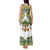 Ecuador Christmas Tank Maxi Dress with Ceibo Tree Llama Toucan and Traditional Yellow Blue Pattern Design - Wonder Print Shop