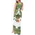 Ecuador Christmas Tank Maxi Dress with Ceibo Tree Llama Toucan and Traditional Yellow Blue Pattern Design - Wonder Print Shop