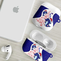 Belize Christmas AirPods Case with Santa Dolphins Coral Reef and Ocean Holiday Theme - Wonder Print Shop