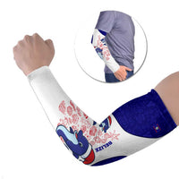 Belize Christmas Arm Sleeves with Santa Dolphins Coral Reef and Ocean Holiday Theme - Wonder Print Shop