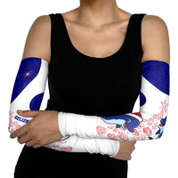 Belize Christmas Arm Sleeves with Santa Dolphins Coral Reef and Ocean Holiday Theme - Wonder Print Shop