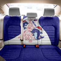 Belize Christmas Back Car Seat Cover with Santa Dolphins Coral Reef and Ocean Holiday Theme - Wonder Print Shop