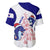 Belize Christmas Baseball Jersey with Santa Dolphins Coral Reef and Ocean Holiday Theme - Wonder Print Shop