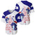 Belize Christmas Baseball Jersey with Santa Dolphins Coral Reef and Ocean Holiday Theme - Wonder Print Shop