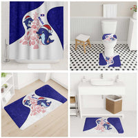 Belize Christmas Bathroom Set with Santa Dolphins Coral Reef and Ocean Holiday Theme - Wonder Print Shop