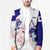 Belize Christmas Blazer with Santa Dolphins Coral Reef and Ocean Holiday Theme - Wonder Print Shop