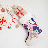 Belize Christmas Stocking with Santa Dolphins Coral Reef and Ocean Holiday Theme - Wonder Print Shop