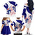 Belize Christmas Family Matching Off The Shoulder Long Sleeve Dress and Hawaiian Shirt with Santa Dolphins Coral Reef and Ocean Holiday Theme - Wonder Print Shop