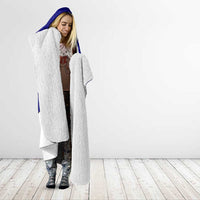 Belize Christmas Hooded Blanket with Santa Dolphins Coral Reef and Ocean Holiday Theme - Wonder Print Shop