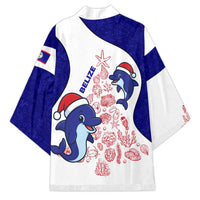 Belize Christmas Kimono with Santa Dolphins Coral Reef and Ocean Holiday Theme - Wonder Print Shop