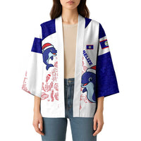 Belize Christmas Kimono with Santa Dolphins Coral Reef and Ocean Holiday Theme - Wonder Print Shop