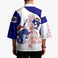 Belize Christmas Kimono with Santa Dolphins Coral Reef and Ocean Holiday Theme - Wonder Print Shop