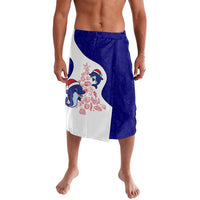 Belize Christmas Lavalava with Santa Dolphins Coral Reef and Ocean Holiday Theme - Wonder Print Shop