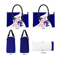 Belize Christmas Leather Bag with Santa Dolphins Coral Reef and Ocean Holiday Theme - Wonder Print Shop