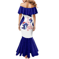 Belize Christmas Mermaid Dress with Santa Dolphins Coral Reef and Ocean Holiday Theme - Wonder Print Shop