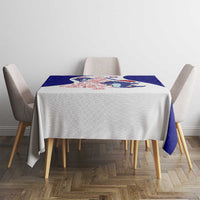 Belize Christmas Tablecloth with Santa Dolphins Coral Reef and Ocean Holiday Theme - Wonder Print Shop